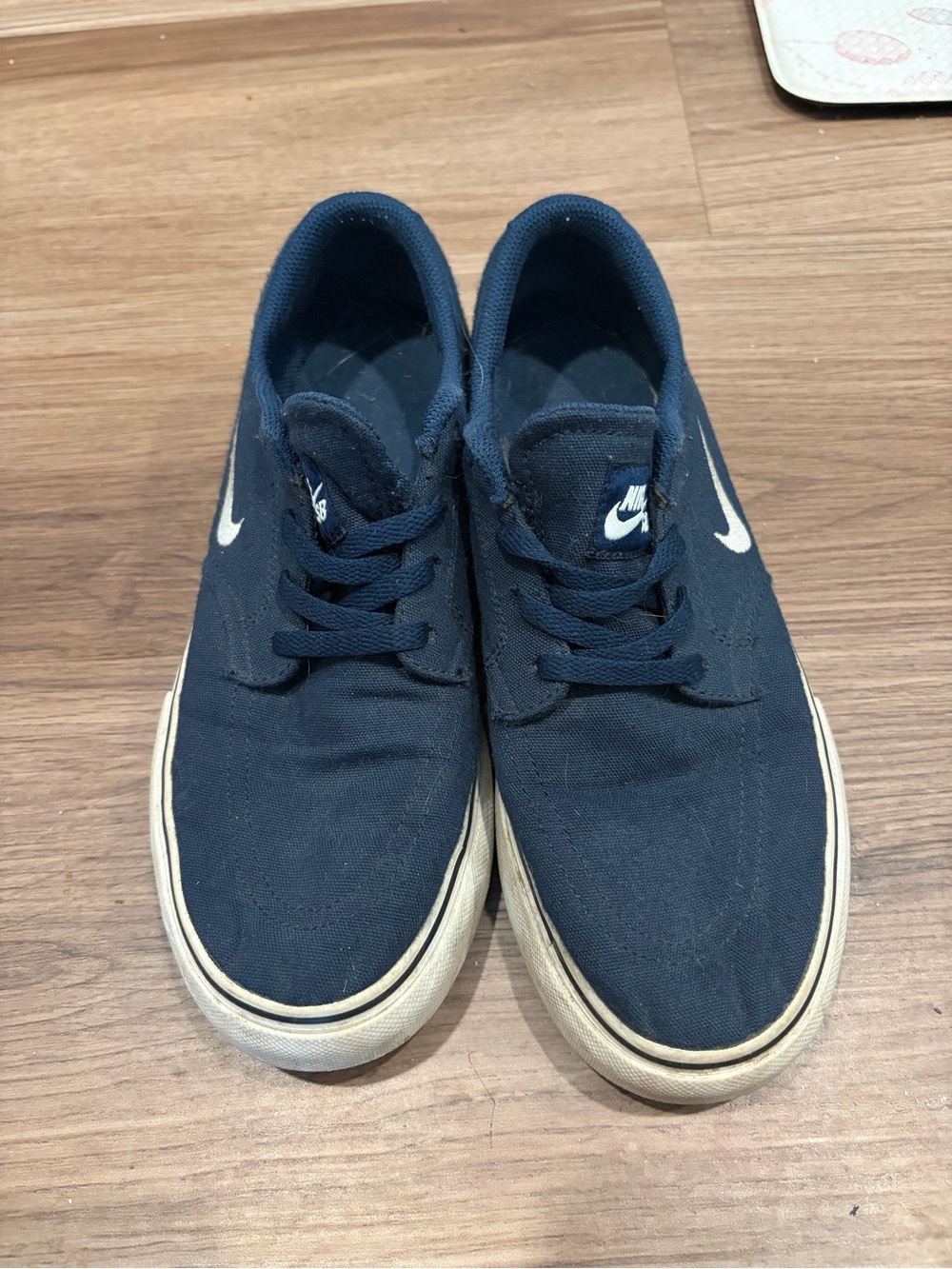 Nike Navy Low-Top Skate Sneakers